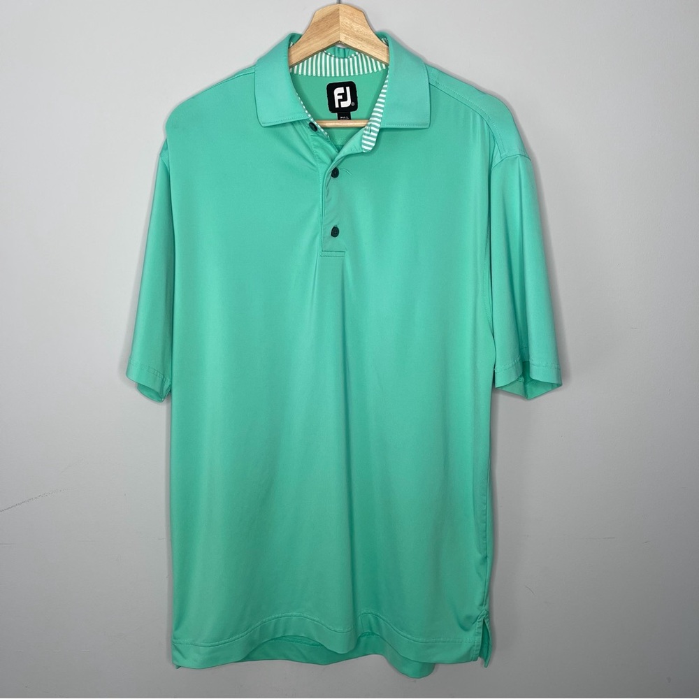 FootJoy Men's Green golf Polo‎ Shirt size medium